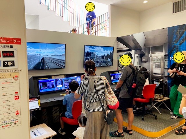 電車とバスの博物館の東横線のシミュレーター